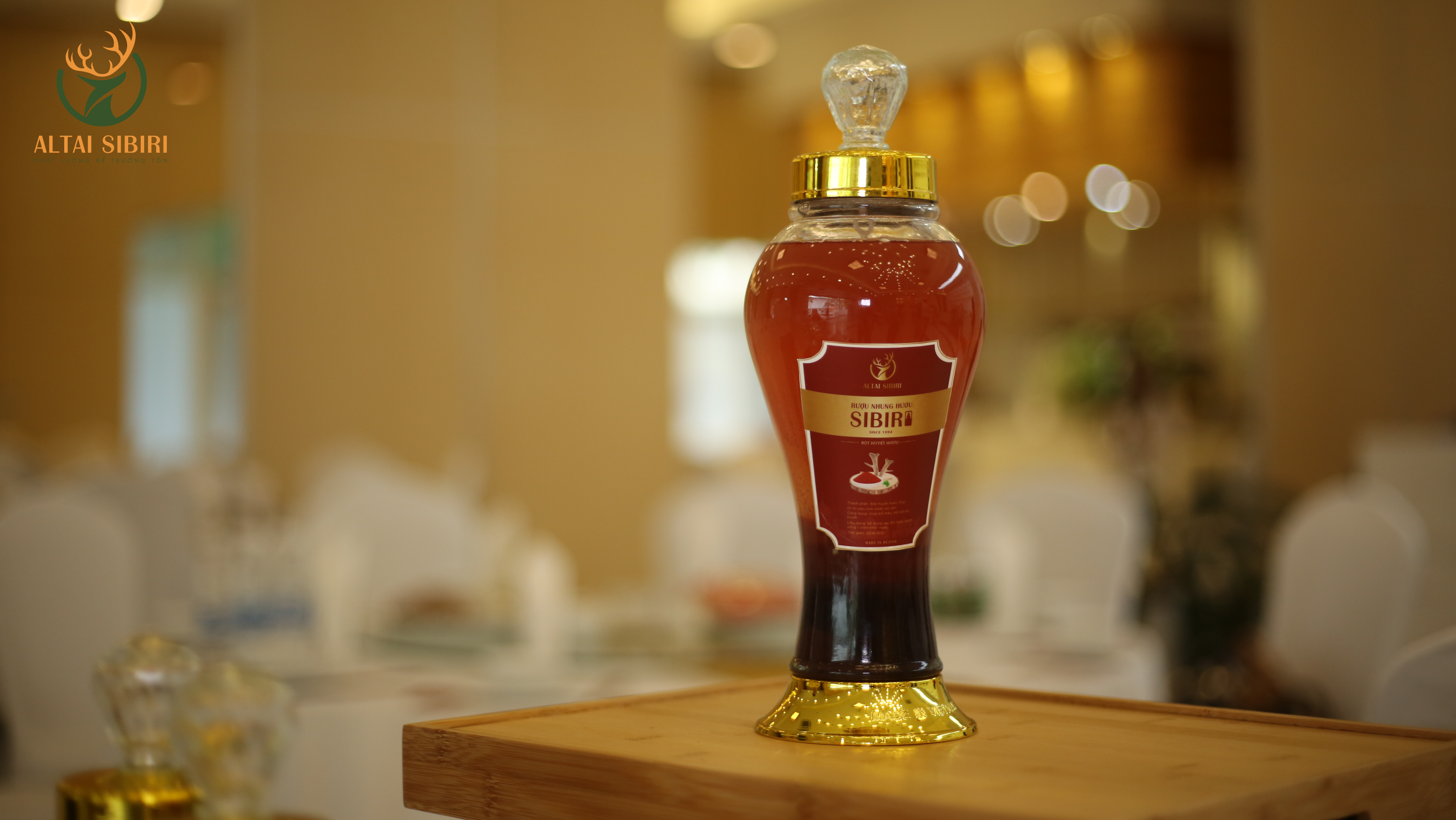 huyết hươu ngâm rượu