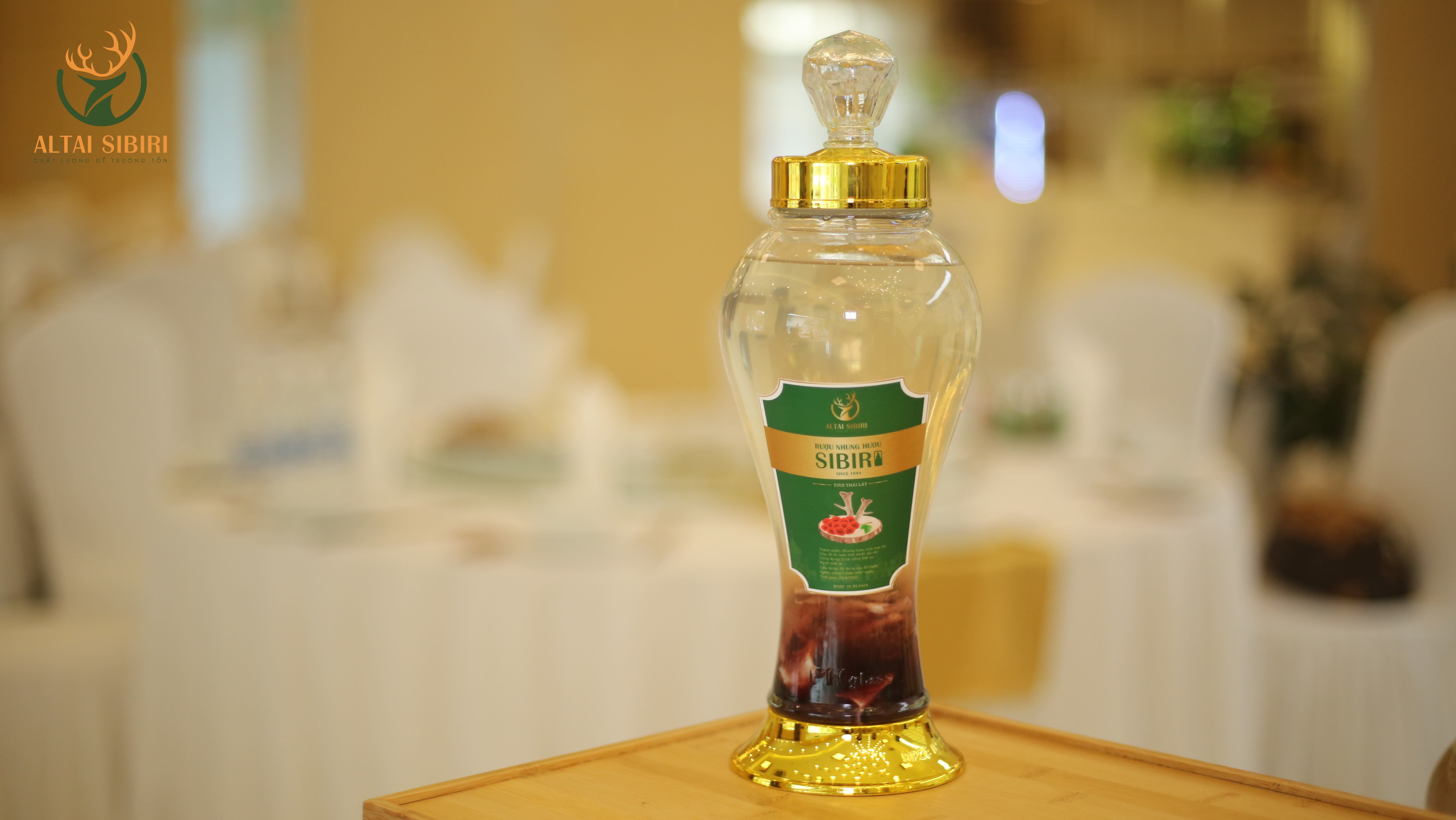 nhung hươu tươi ngâm rượu