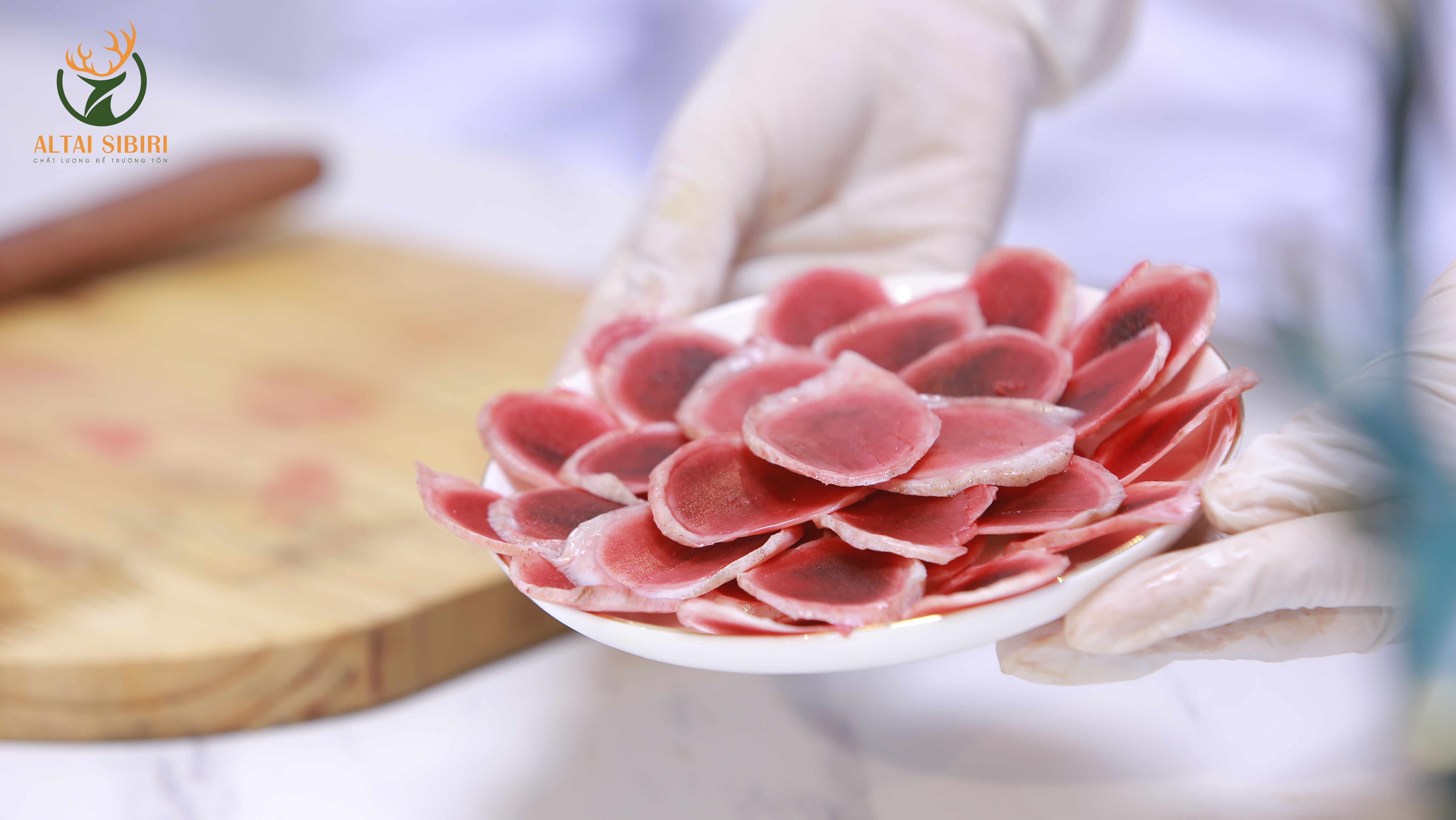 nhung tươi thái lát